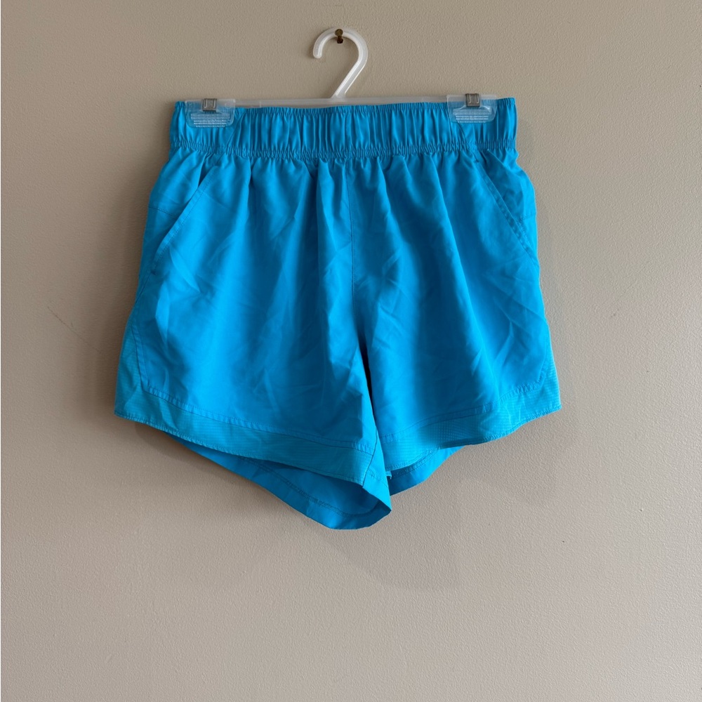 Bright Blue Athletic Shorts Pockets